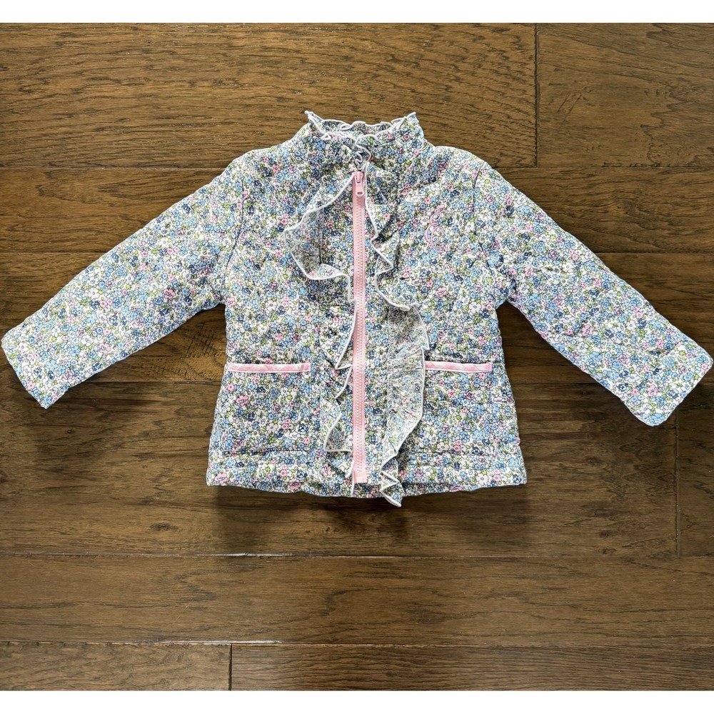 Classic Whimsy Floral Ruffle Jacket Size 3T